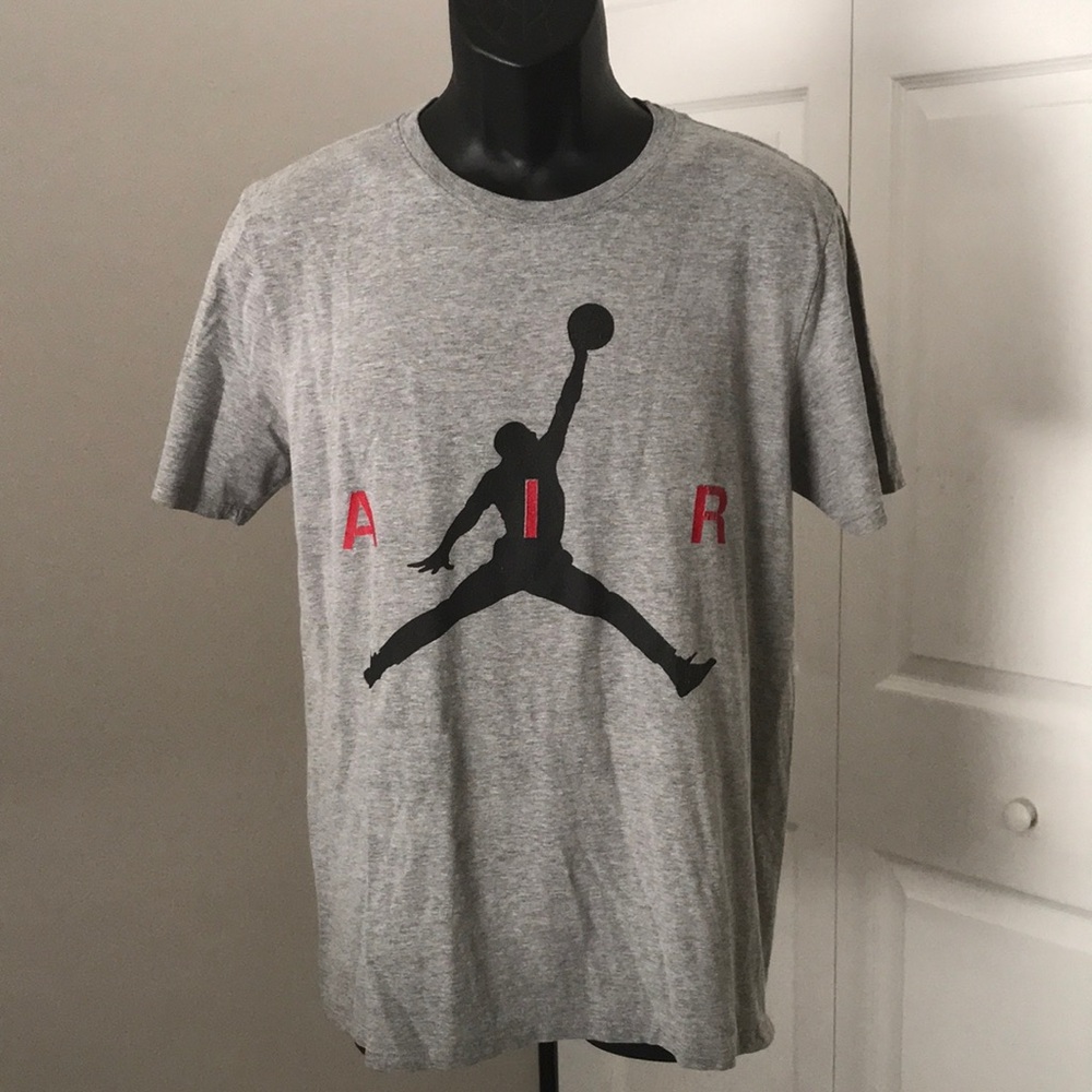 JORDAN Mens Heather Grey Jumpman Tee | M